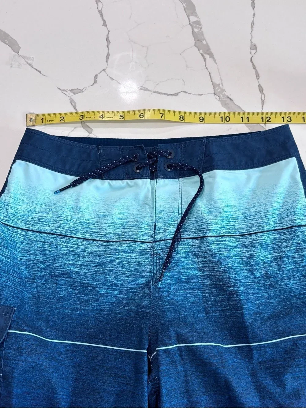 Billabong Ombre Aqua Teal to Purple Boys Board Shorts Swim Trunks Size 25 = 10